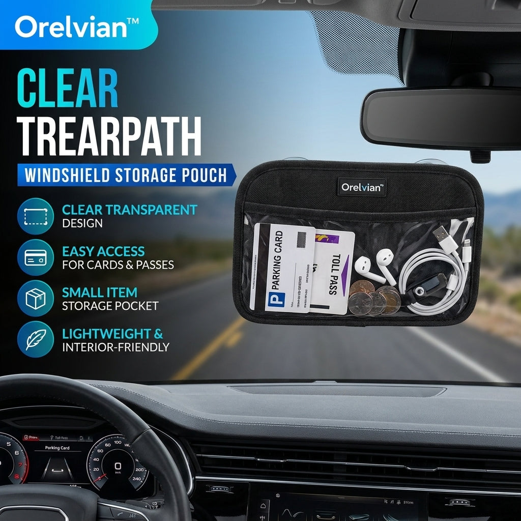 Orelvian™ ClearPath Windshield Storage Pouch