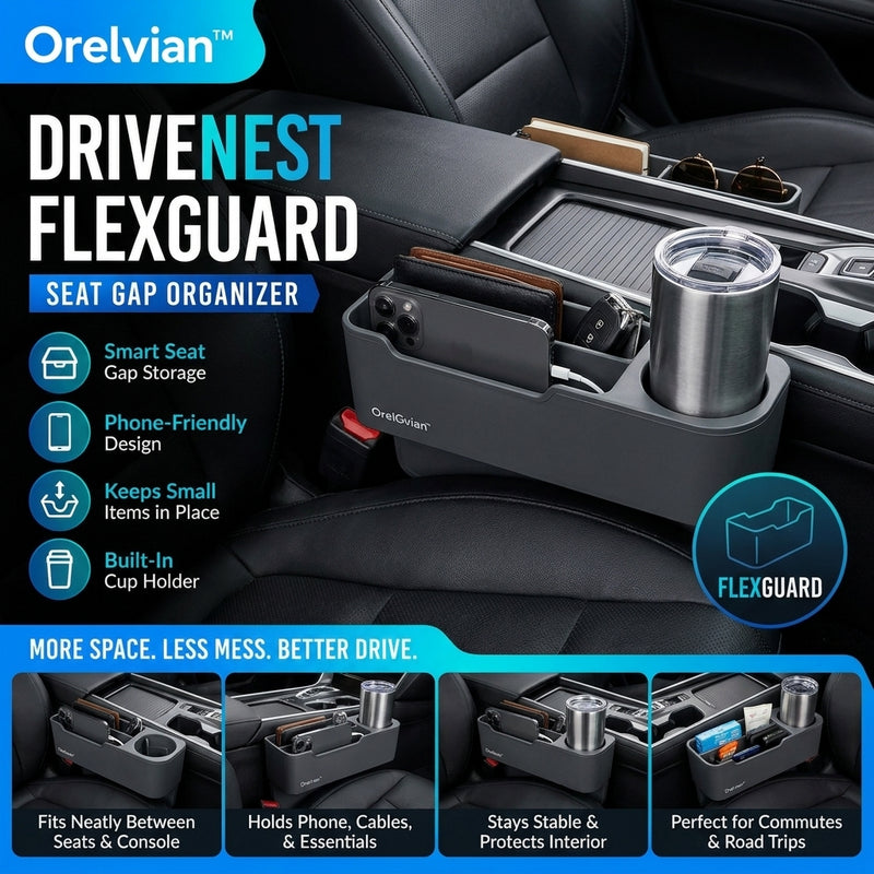 Orelvian™ FlexGuard Seat Gap Organizer
