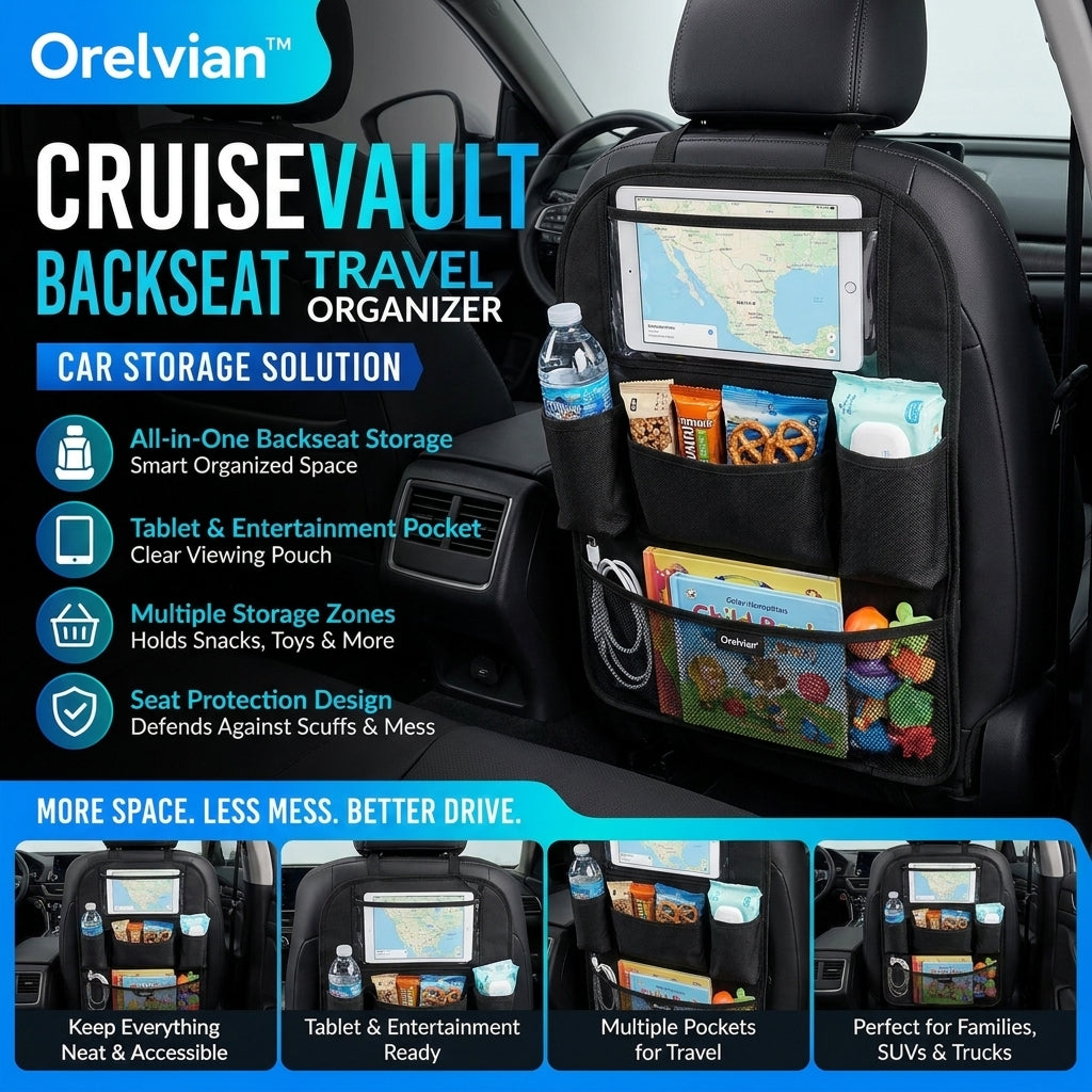 Orelvian™ RoadFlex Trunk Cargo Organizer Mat