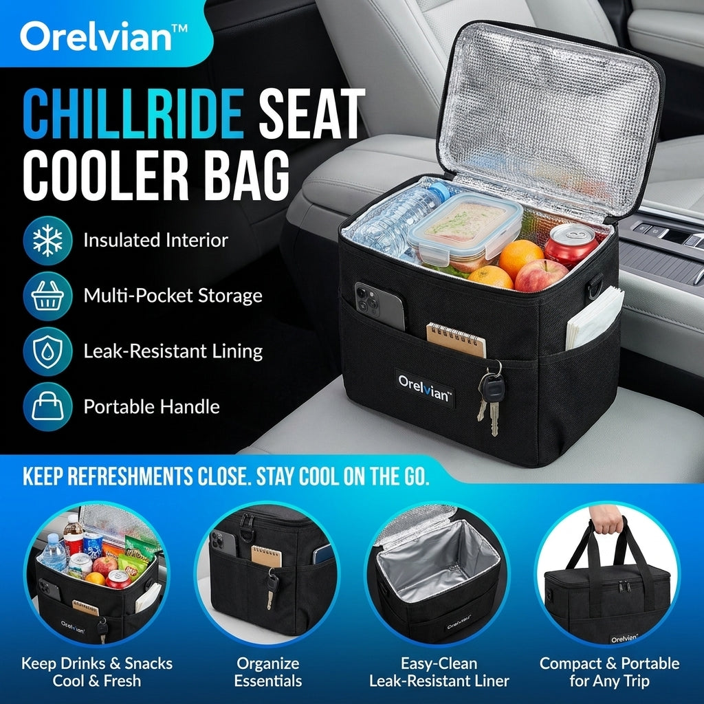 Orelvian™ ChillRide Seat Side Cooler Bag