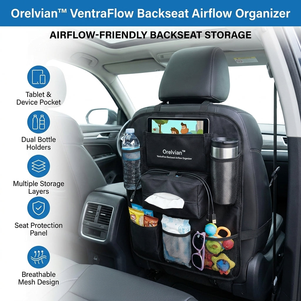 Orelvian™ VentraFlow Backseat Airflow Organizer